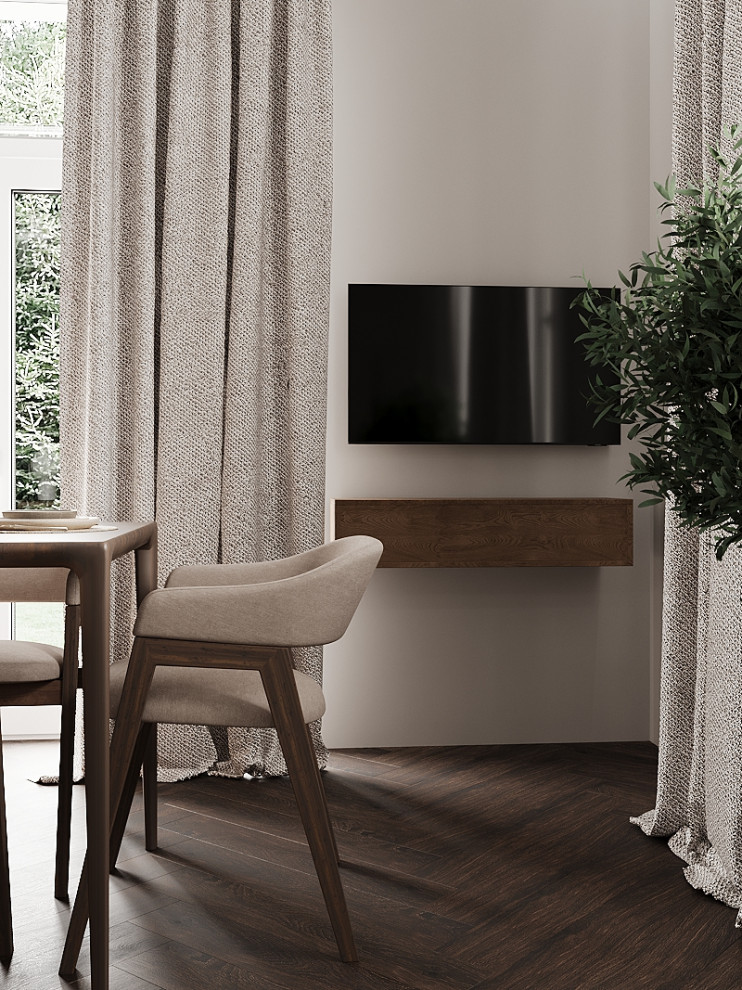 Кухня-гостиная в загородном доме