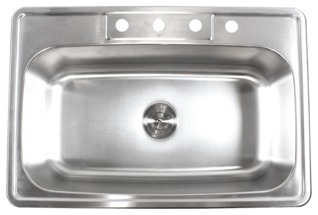 top mount kitchen sink 18 gauge