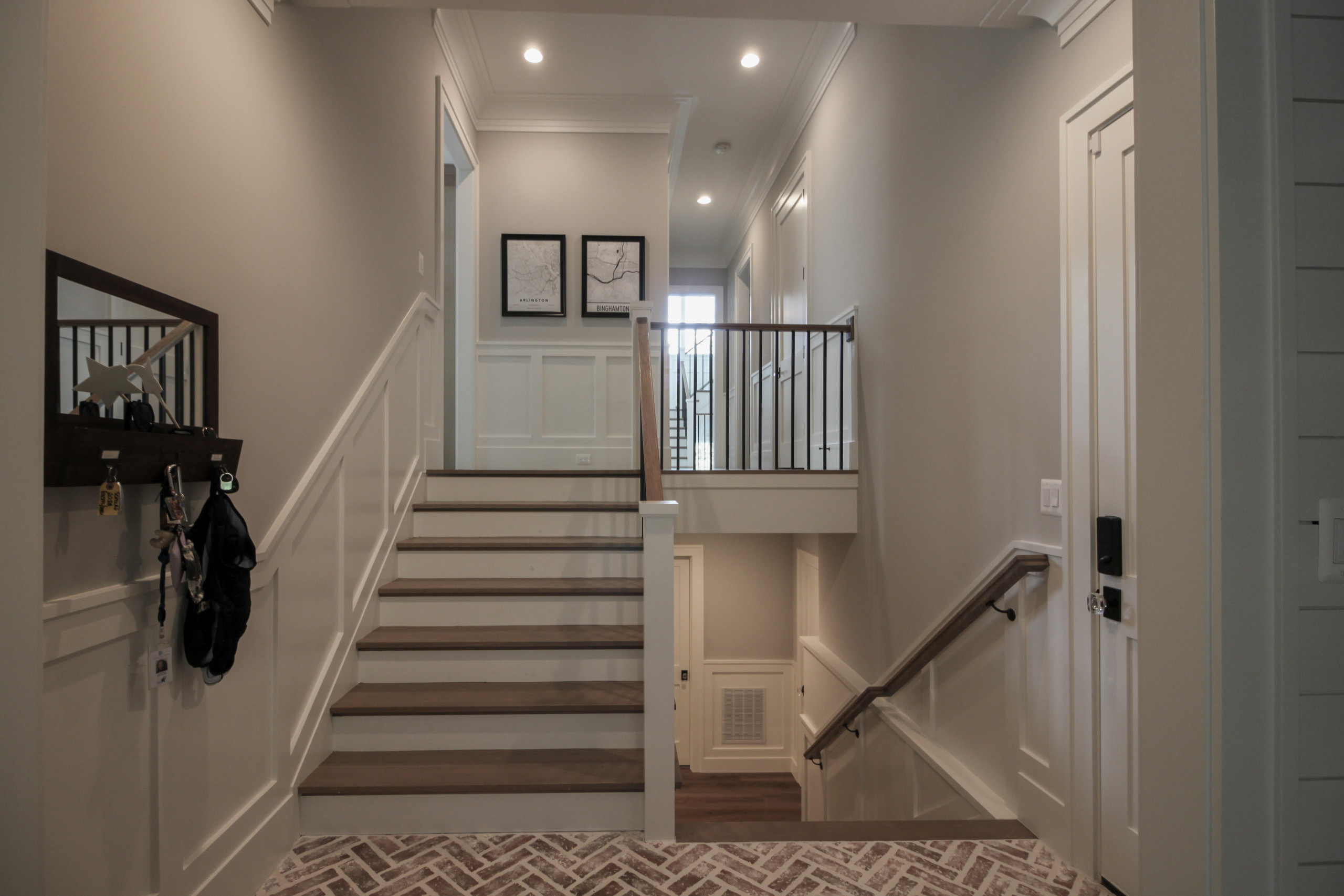 87_Welcoming and Functional Contemporary U-shaped Staircase, Arlington, VA 22207