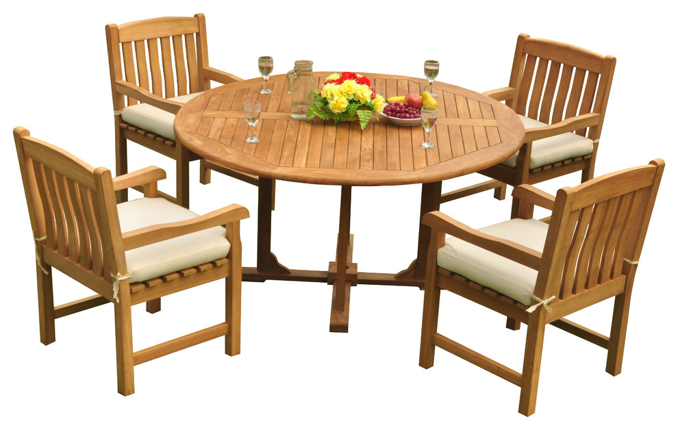 outdoor table and four chairs