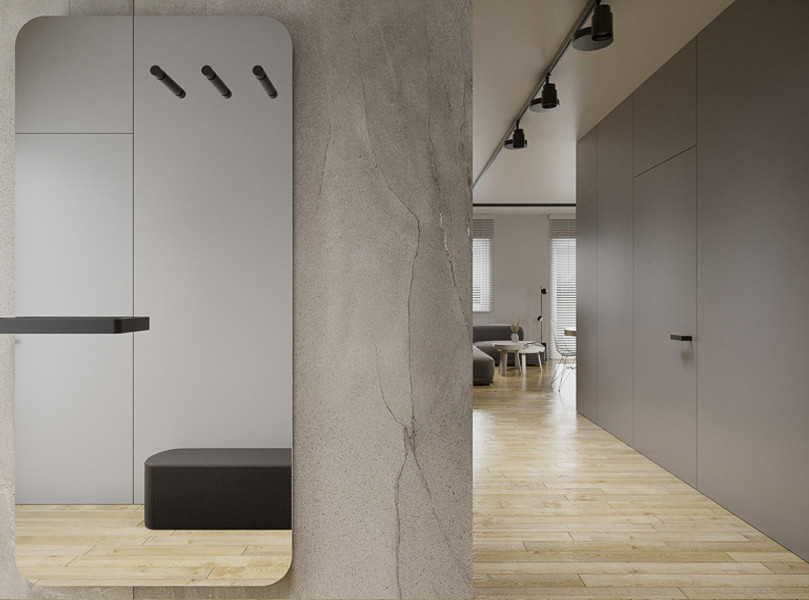 Вторичка в современном стиле  (коридор)