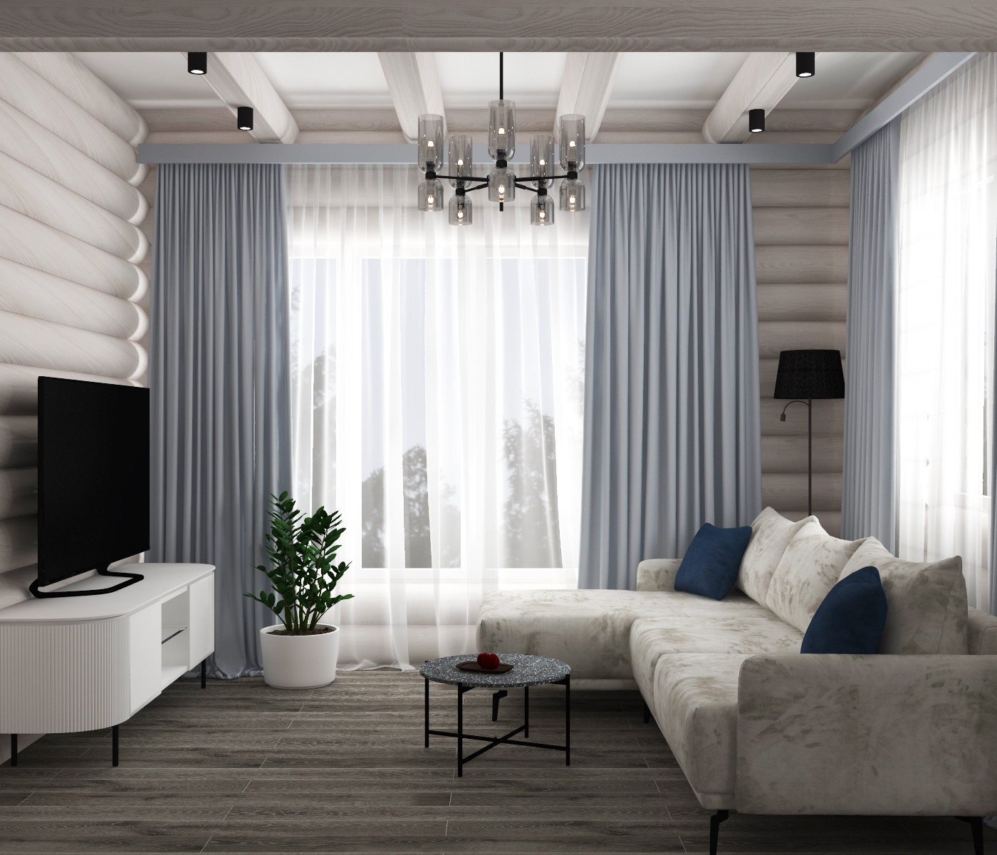 Проект загородного дома из сруба