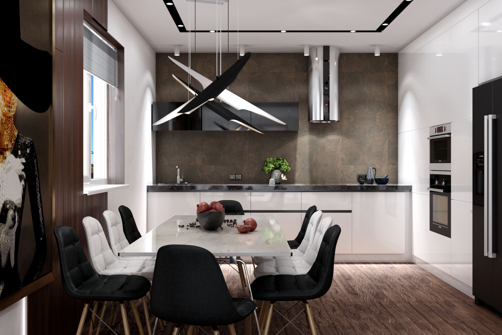 Кухня-гостиная в частном доме