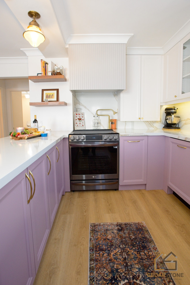East York Bungalow Dark Lilac Custom Home
