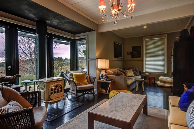 2 Harts Lane, Daylesford eclectic-living-room