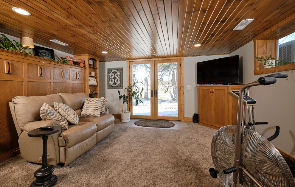 100 year old Craftsman Renovation & Addition - Craftsman - Basement ...