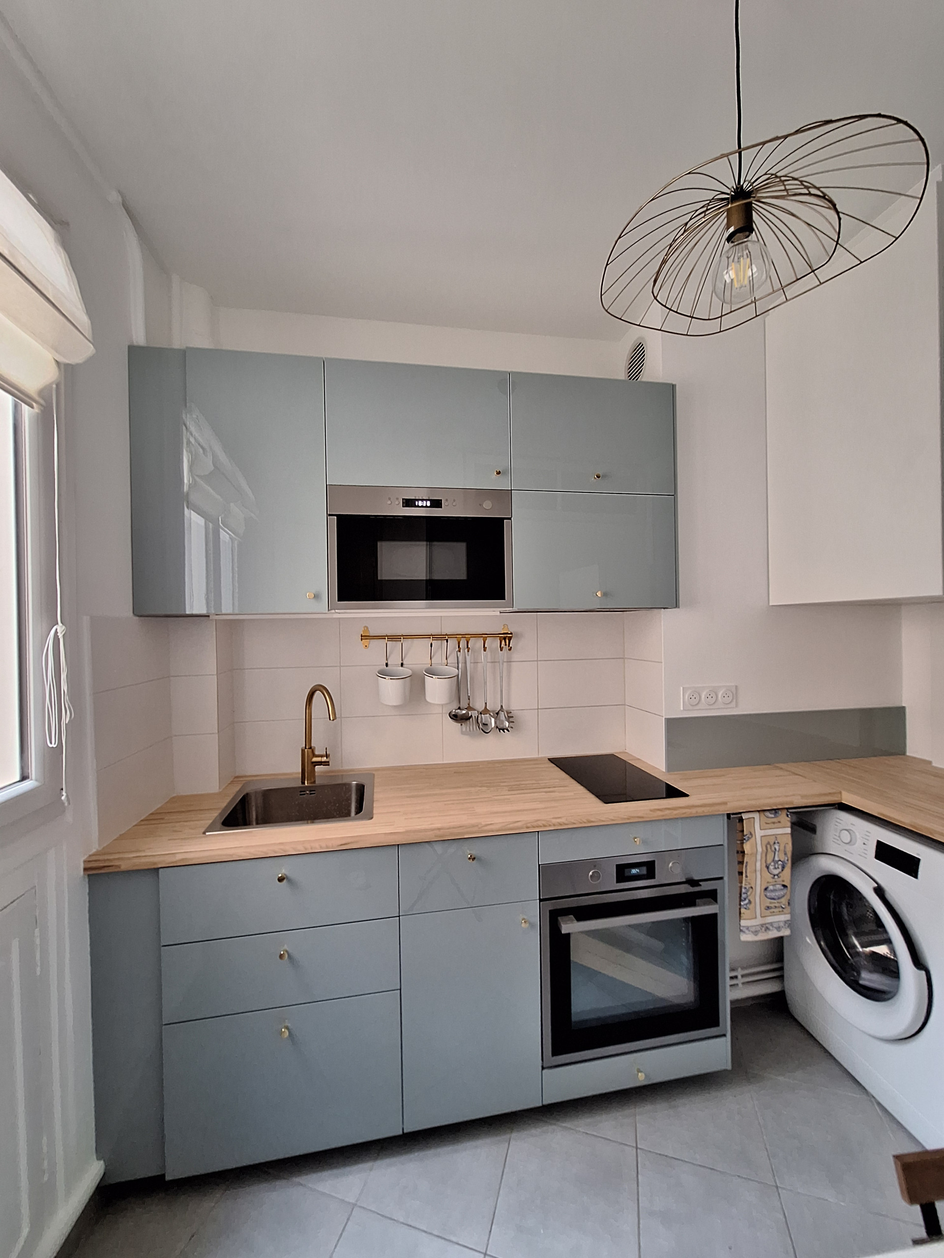Rénovation partielle, décoration et ameublement d'un appartement ancien