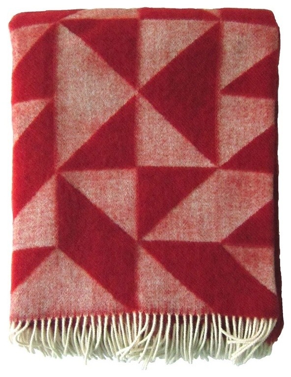 Geometric Blanket - Folk Art Red