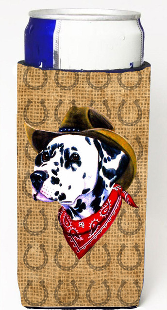 Dalmatian Dog Country Lucky Horseshoe Michelob Ultra Koozies for Slim Cans