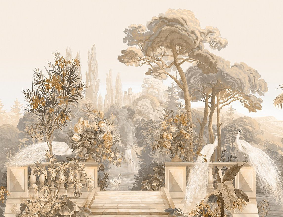 Панно для спальни в проекте "Сады Мавритании"