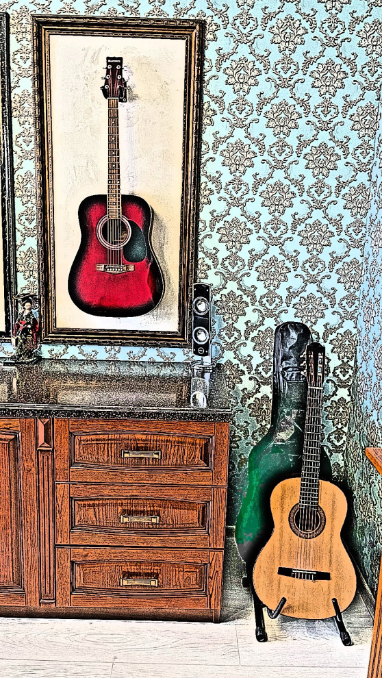 Эскиз музыкальной комнаты