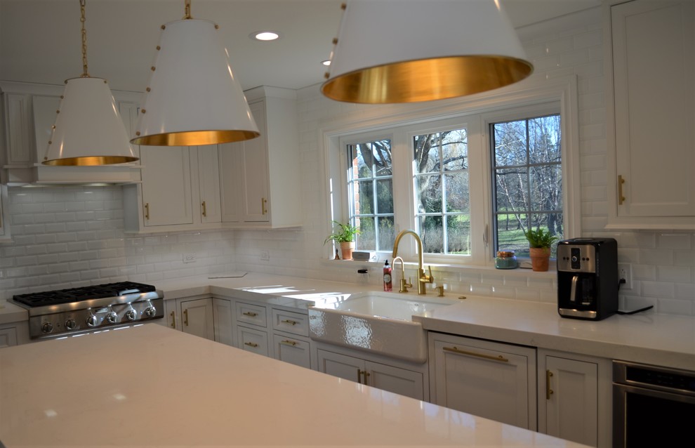 Inspiration for a transitional kitchen remodel in Chicago