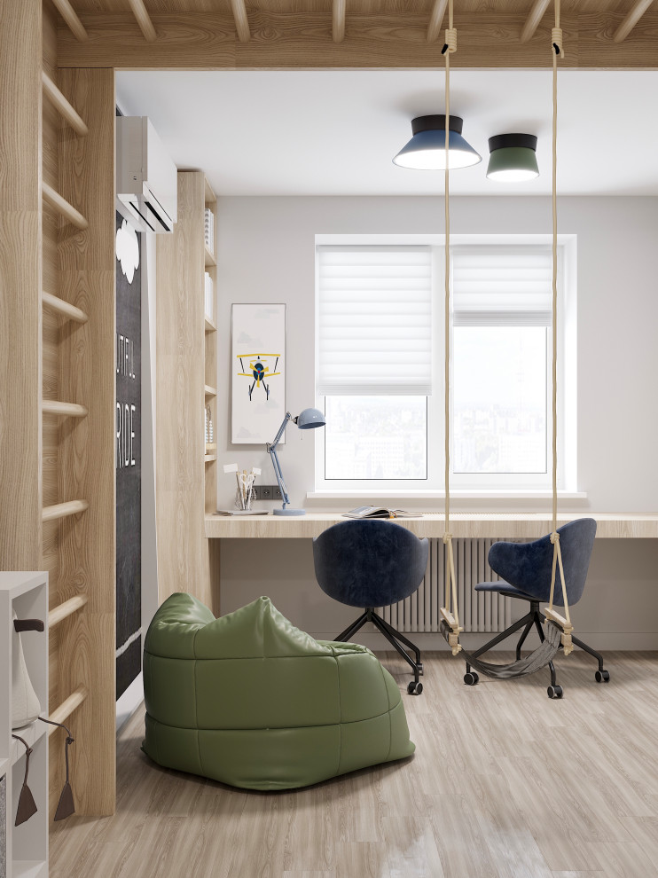 Современные апартаменты в природных тонах