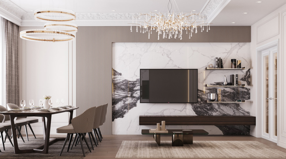 Гостиная со столовой