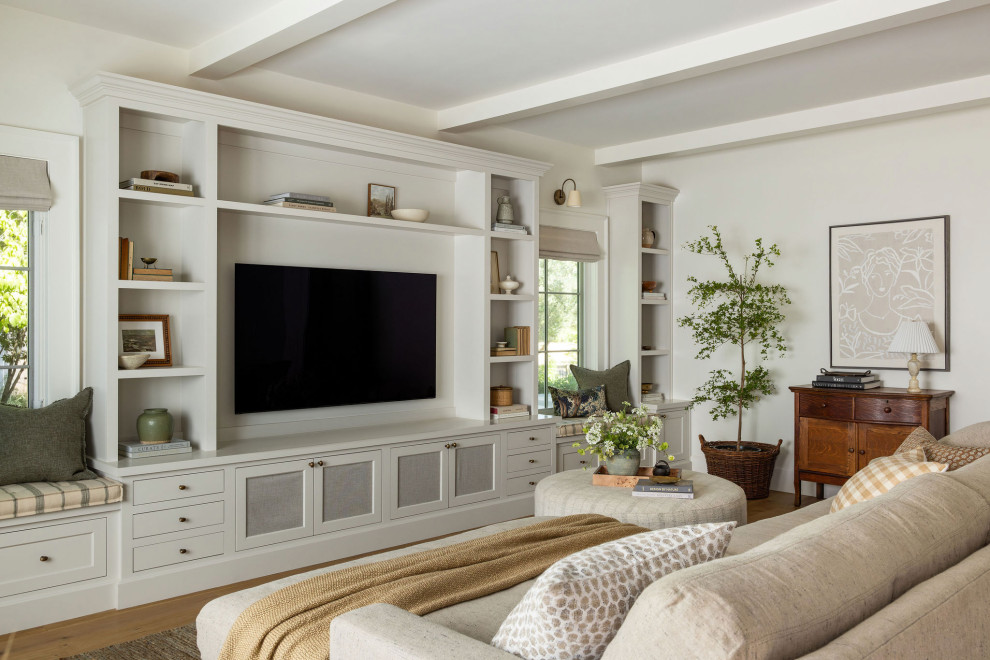 Inspiration for a timeless family room remodel in Sacramento