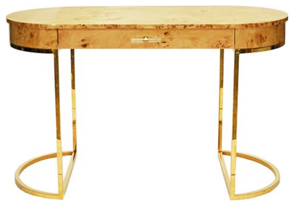 Worlds Away Corbett Oval Desk Contemporary Desks And Hutches