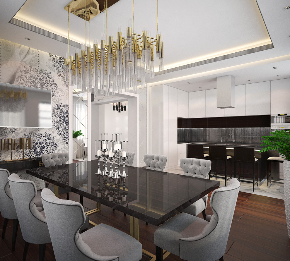 Загородного дом, площадь 280 м2. Стиль Ар-Деко, Современный.