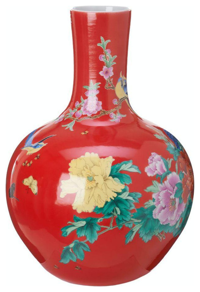 Handpainted Ball Body Vase | Pols Potten - Asian - Vases - by Luxury  Furnitures | Houzz