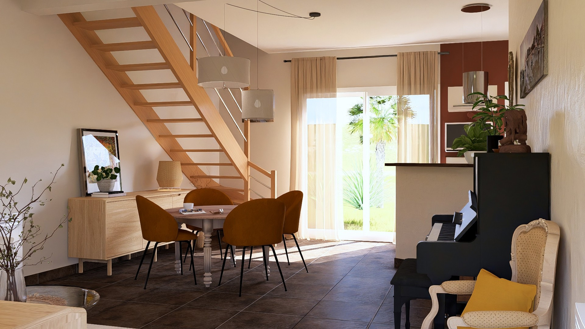 Décoration pièce de vie - Maison Nantes