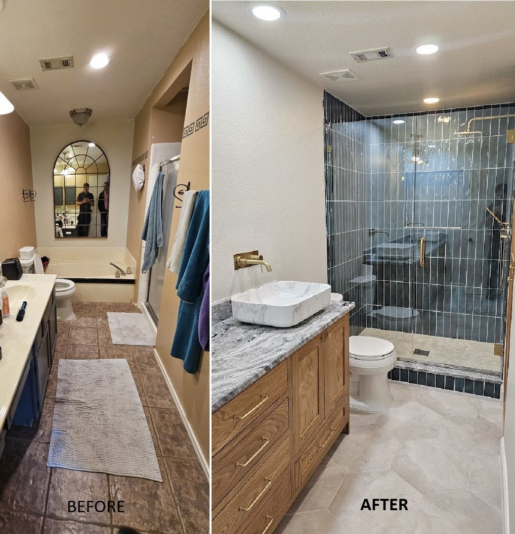 Carrollton TX,  Wendy Master Bathroom