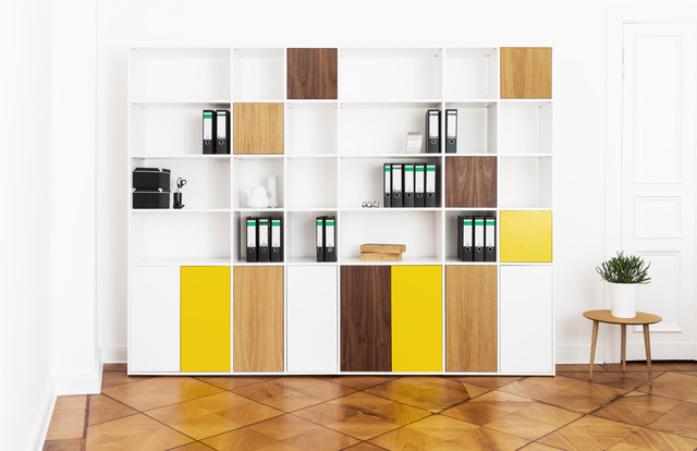 Ein farbenfroher Büroschrank mit flexibler Fächer- und Türeneinteilung -  Modern - Berlin - von User | Houzz