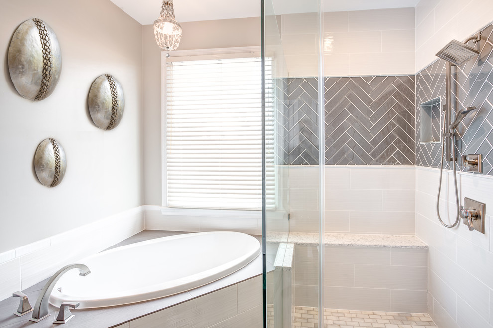 Inspiration for a transitional bathroom remodel in DC Metro
