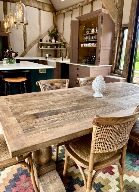 Barn conversion kitchen, Ashendon farmhouse-dining-room