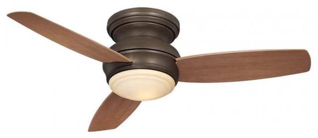 Minka Aire 1 Led Light 44 Inch Flush Mount Outdoor Ceiling Fan Oil Rubbed Bronz