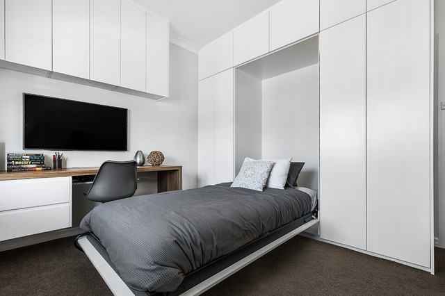 Custom Fold-Down Bed - Chapman Avenue, Maroubra contemporary-bedroom