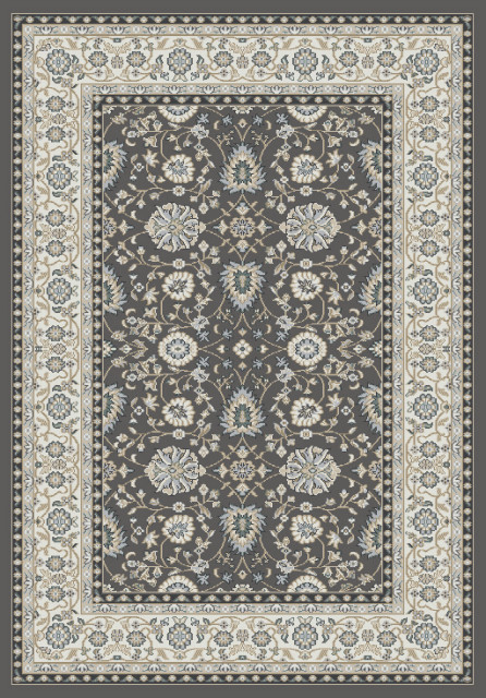 Yazd 2803-910 Area Rug, Gray And Ivory, 2'x7'7" Runner