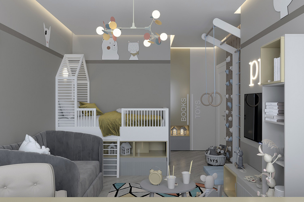 Дизайн интерьера  "Детская для мальчика в ЖК "Фреш"