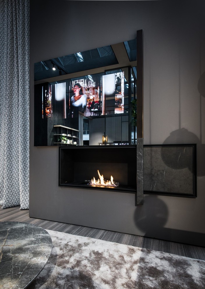 Биокамин Planika PrimeFire Logs в интерьере