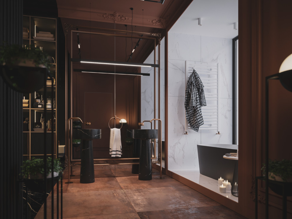 Ванная в загородном доме