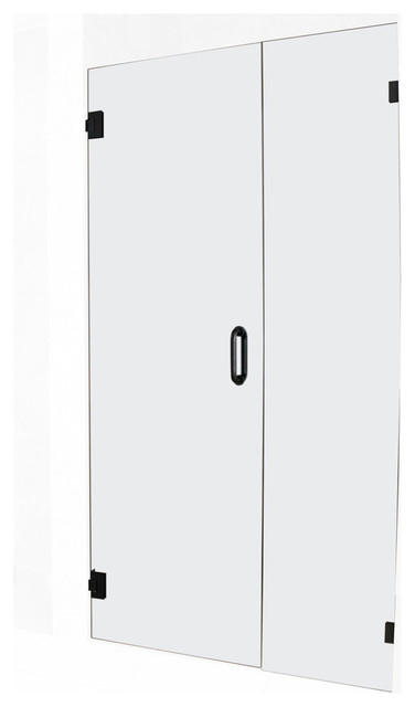 78 X63 Frameless Hinged Shower Door Wall Hinge Door Style