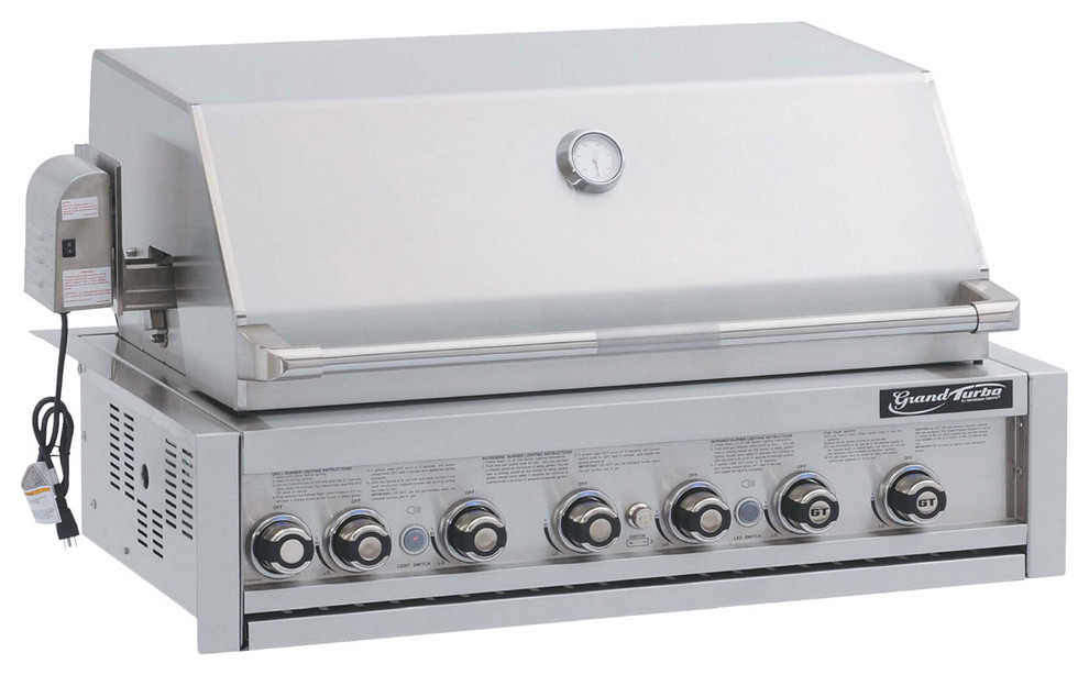 Grand Turbo 40" BuiltIn Gas Grill Contemporary Outdoor Grills by