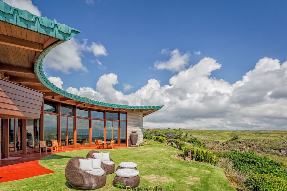 Frank Lloyd Wright home built in Hawaii. - Midcentury - Exterior ...