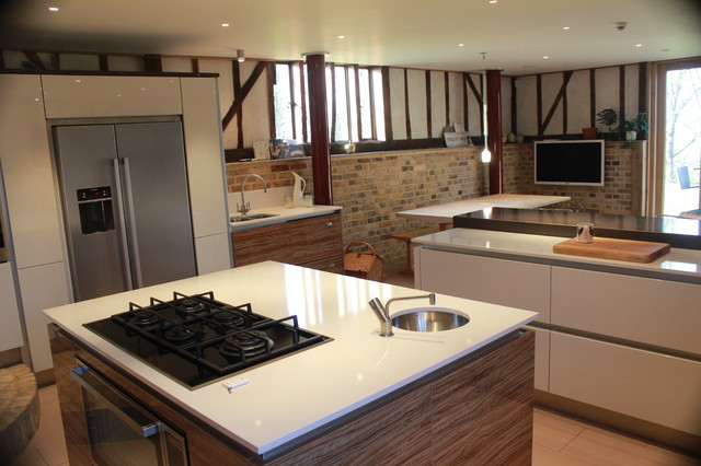 Barn Conversion kitchen contemporary-koek