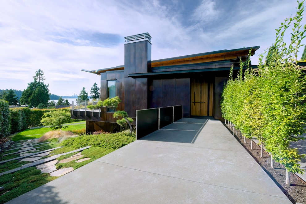 Inspiration for a contemporary exterior in Seattle.