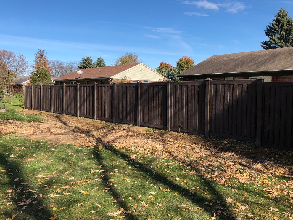 This is an example of a mid-sized backyard landscaping.