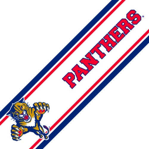 NHL Florida Panthers Prepasted Hockey Wall Border Roll Contemporary
