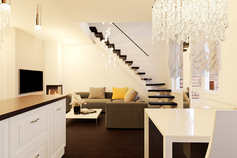 ИНТЕРЬЕР ДВУХУРОВНЕВОЙ КВАРТИРЫ ЖК «Город Набережных»