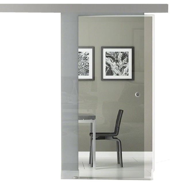 Sliding Glass Barn Door Clear Transpa Contemporary