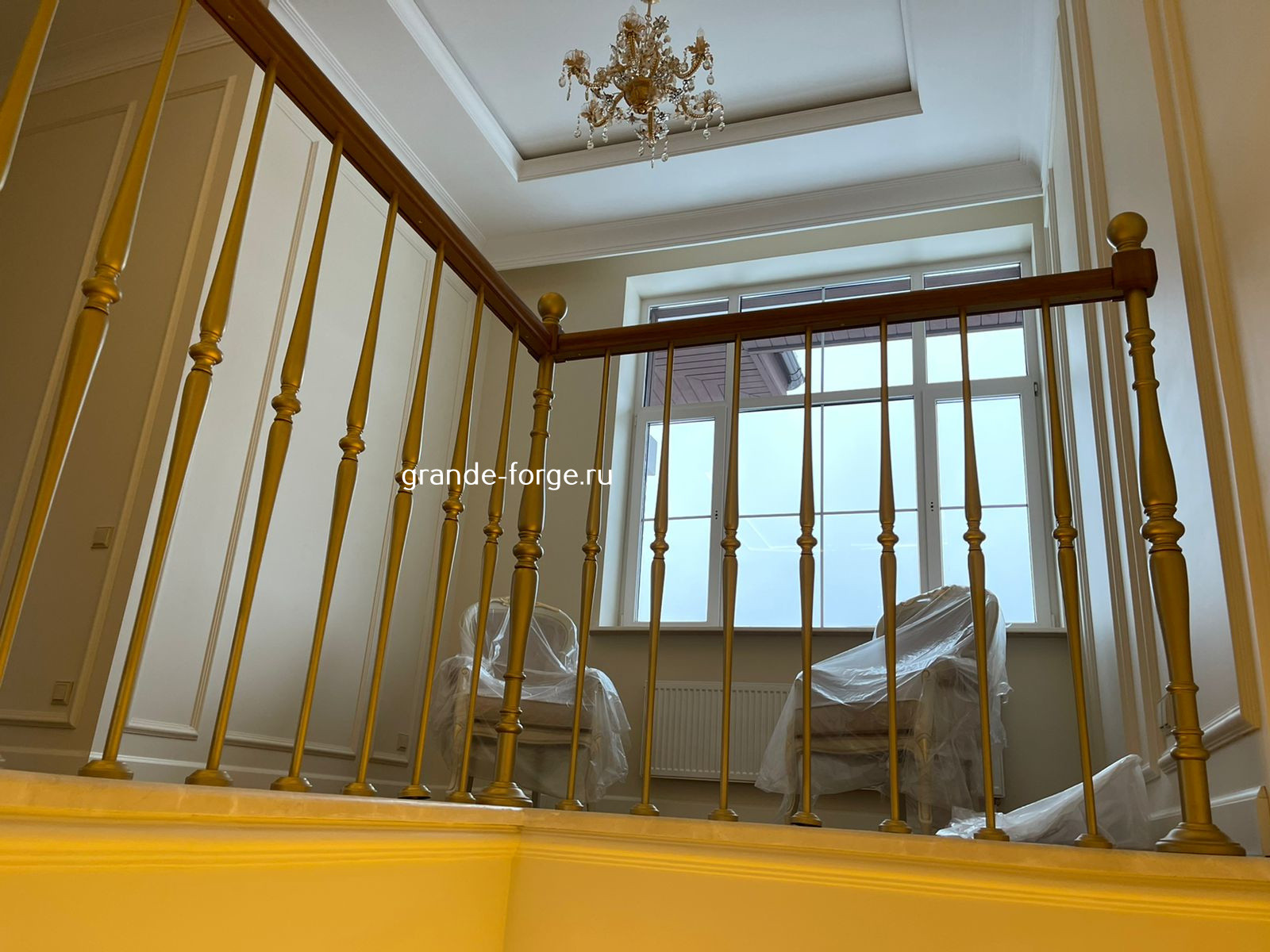 Лестница, стальное ограждение, фабрика Grande forge(Франция), коллекция "Рондо"