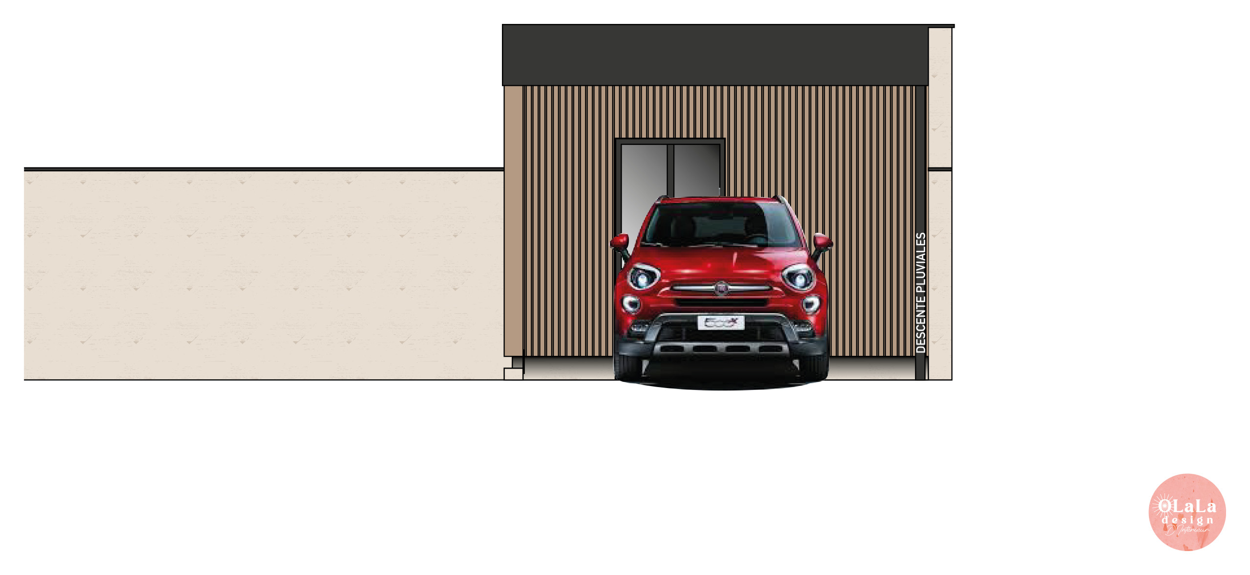 Carport bois et métal