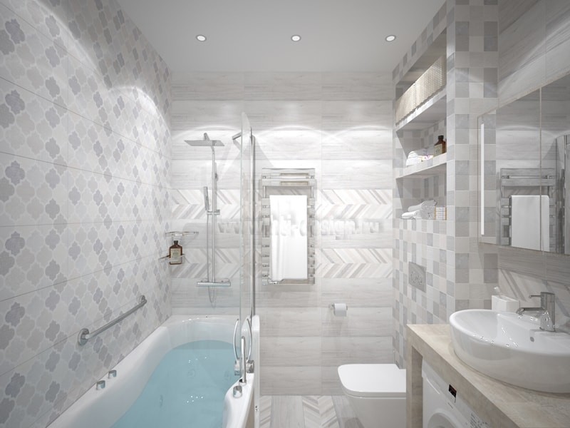 Прямоугольная студия 36 кв.м