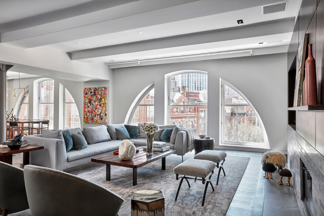 Park Front Loft contemporary-living-room