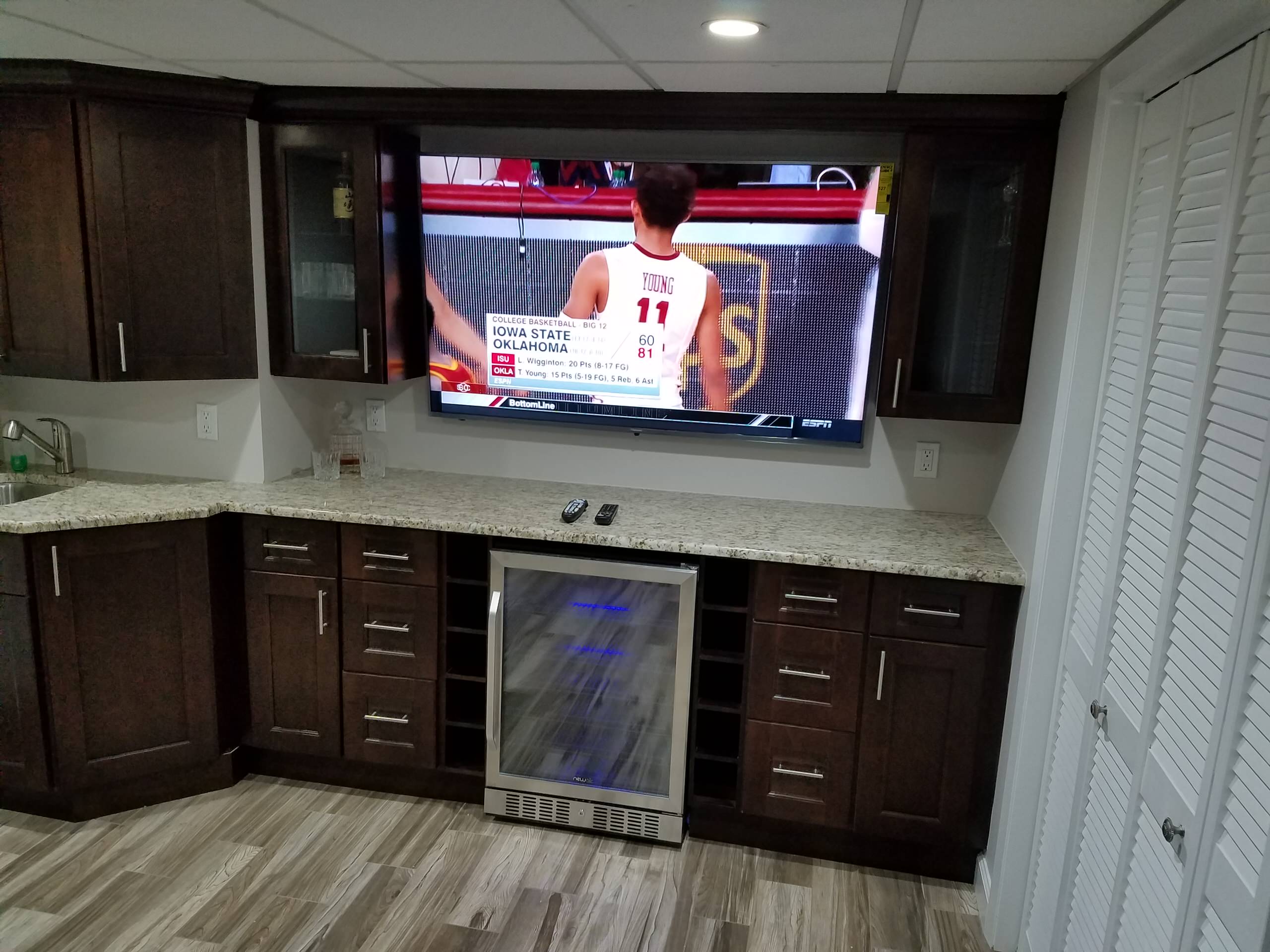 Finished Basement on Mohawk Drive in Springfield, NJ