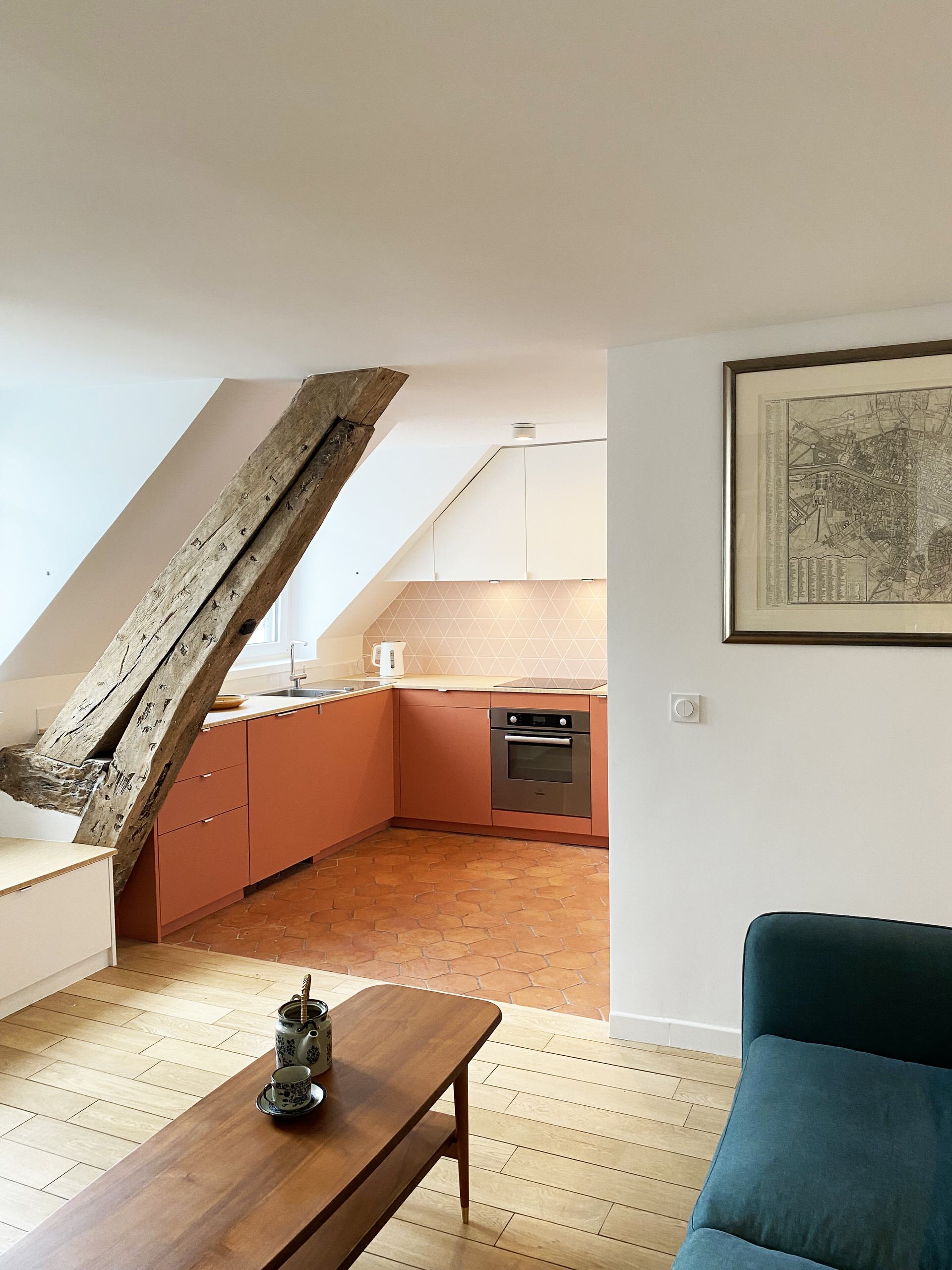 Rénovation d'un pied à terre dans le Marais
