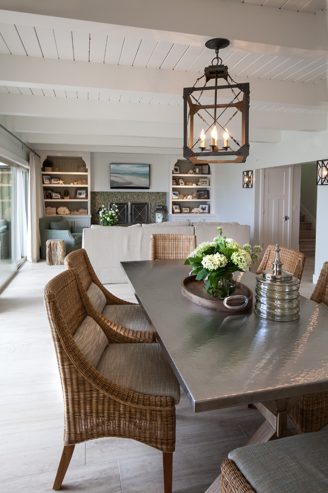California Beach Cottage Beach Style Dining Room Los Angeles by