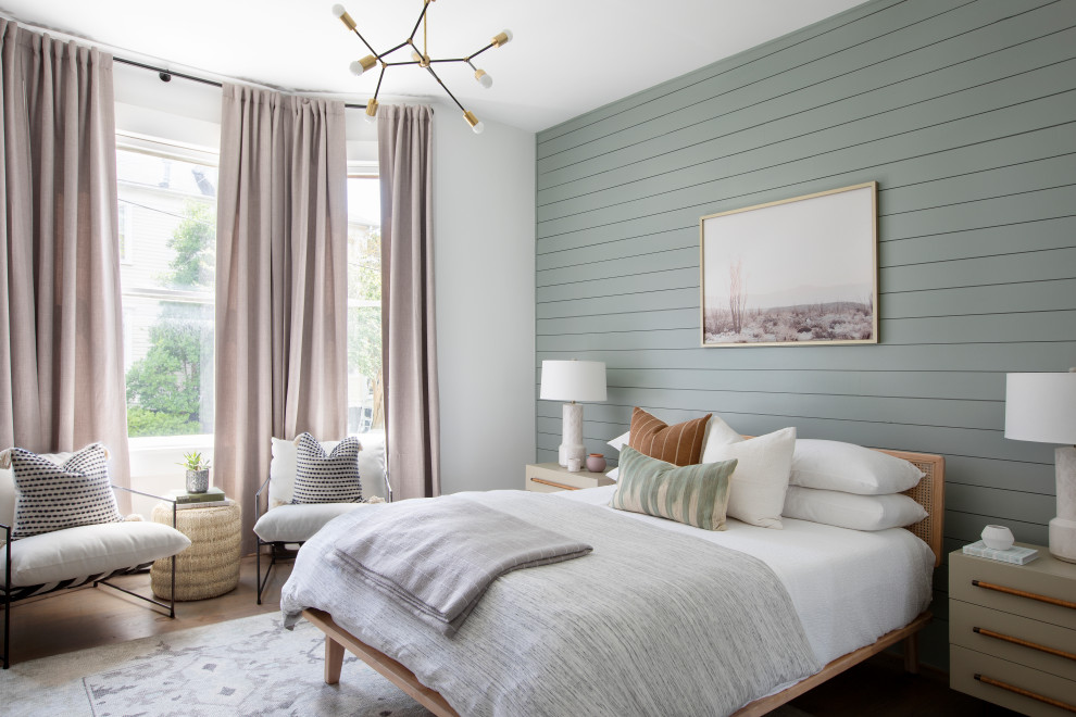 Design ideas for a contemporary bedroom in Charleston.